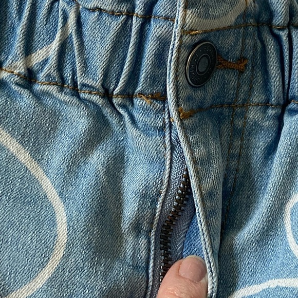 Forever 21 Kids Wide Leg Floral Jeans Size 13/14 Garden Girl, Boho - Picture 5 of 10